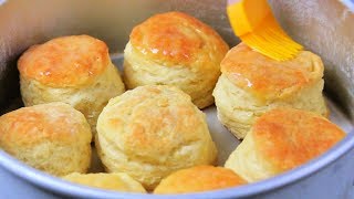 HOW TO MAKE FLUFFY BISCUITS  biscuit mixing method [upl. by Yarazed959]