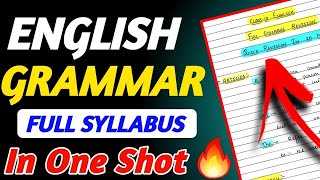 Class 10 Complete ENGLISH GRAMMAR  Tenses Modals Reported Speech Subject Verb Agreement [upl. by Harv]