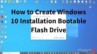 Create USB windows 10 Install Flash Drive [upl. by Vidda]