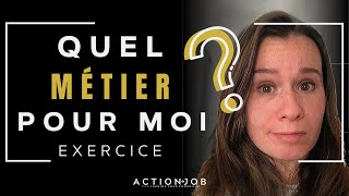 POUR QUEL MÉTIER SUIS JE FAIT  EXERCICE [upl. by Henricks]