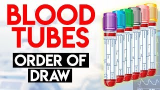 Order of Draw and Additives  Blood Collection [upl. by Eirellam]