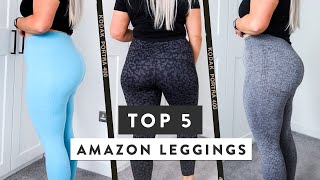 Top 5 Amazon Gym Leggings  Squat Proof amp Affordable [upl. by Culver]