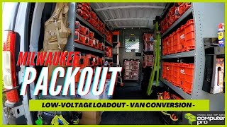 Milwaukee PACKOUT Van Build amp Loadout for Low Voltage Cabling [upl. by Whitcomb]