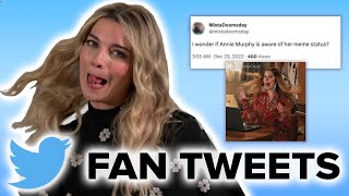 Annie Murphy Reacts to Fan Tweets [upl. by Abby]