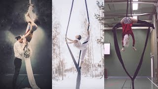 What being self taught in aerial silks for 1 year looks like  VLOG [upl. by Eak]