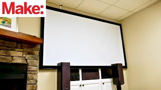 Crafted Workshop How To Build A DIY Projector Screen [upl. by Cran728]