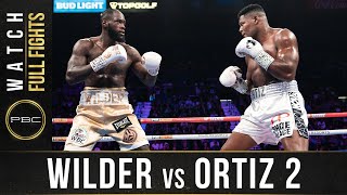 Wilder vs Ortiz 2 FULL FIGHT November 23 2019 [upl. by Nahn]