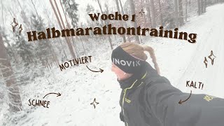 Halbmarathon Training  Woche 1 Laufvlog  gesahanna [upl. by Revolc]