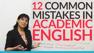 12 Common Errors in Academic English – and how to fix them [upl. by Trebbor]