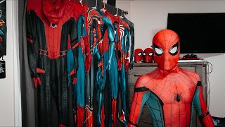 MY SPIDERMAN SUIT COLLECTION SPIDEY’S CLOSET [upl. by Aniale290]