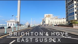 4K Brighton amp Hove East Sussex UK Car Drive [upl. by Arral]