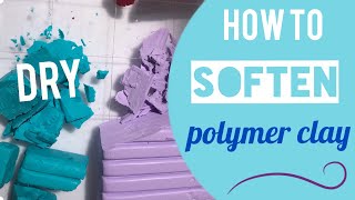 How to Soften Dry Fimo Polymer Clay Hack DIY Arcilla polimérica [upl. by Georgeanne]