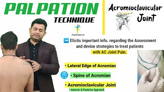 ACROMIOCLAVICULAR JOINT PALPATION  AC Joint  MADE EASY [upl. by Farlee]