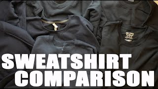 Gildan Jerzees Hanes Champion  Sweatshirt Comparison [upl. by Giannini597]