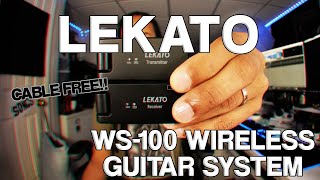 LEKATO WS100 WIRELESS GUITAR SYSTEM  Gear Review [upl. by Jobe]