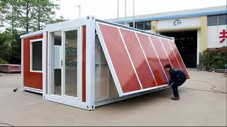 China Expandable container house 10 minutes one house [upl. by Millham]