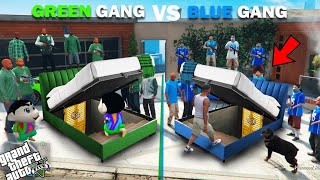 Shinchan Green Gang VS Franklin Blue Gang Secret Bed Challenge In GTA 5 [upl. by Scoles510]