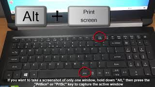 How To Take a Screenshot on Acer laptop [upl. by Eardnaed153]