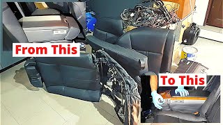 BMW e65 e66 Rear Individual Electric Seats Retrofit [upl. by Moffat]