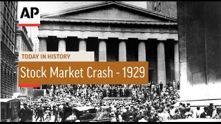 US Stock Market Crash  1929  Today in History  29 Oct 16 [upl. by Lanuk602]