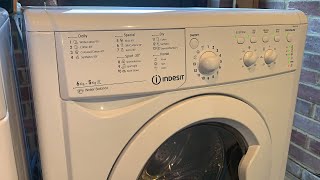 Indesit Water Balance IWDC6125  Express Wash amp Dry 30° With bearing failure [upl. by Nayab]