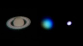 Live Footage Of Saturn Uranus amp Neptune Through My Telescope [upl. by Crandall527]