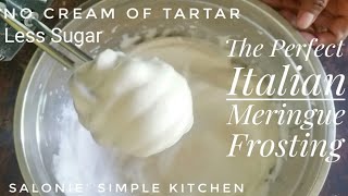 The Perfect Italian Meringue Frosting  Boiled Frosting Recipe  Egg White Frosting [upl. by Elleda]