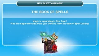 Sims Freeplay The Book Of Spells Quest [upl. by Fitton]