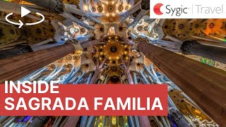 360 video Sagrada Familia Interior Barcelona Spain [upl. by Fields]