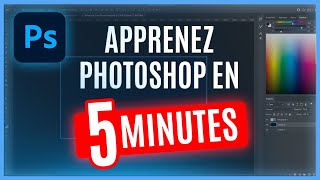 Apprendre Photoshop en 5 MINUTES  Tutoriel débutant [upl. by Eednar]