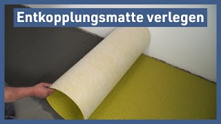 Entkopplungsmatte verlegen amp verkleben [upl. by Sievert]