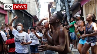 Deadly gang violence in Rio de Janeiro [upl. by Munn]