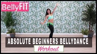 Absolute Beginners Bellydance Workout  Shimmy amp Hip drops [upl. by Retlaw]