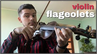 VIOLIN FLAGEOLETS 🎻 tehnica flajoletelor  short [upl. by Donna]