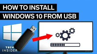 How To Install Windows 10 From USB 2022 [upl. by Arihas]