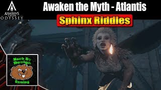 Assassins Creed Odyssey  Awaken the Myth  All 12 Sphinx riddle solutions [upl. by Portwin]