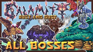 Terraria Calamity Mod  ALL BOSSES Rust and Dust Update [upl. by Harrod12]