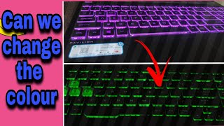 Can we change the keyboard light colour  how to change hp pavilion keyboard light keyboard light [upl. by Matilda]