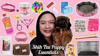 Shih Tzu Puppy Essentials  Shopee Haul  Philippines [upl. by Aicinod]