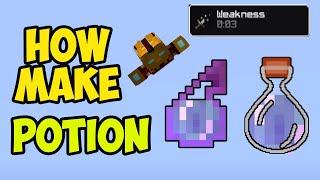 MINECRAFT How to Make a Potion of WEAKNESS 2024 Full Guide [upl. by Ahsart934]