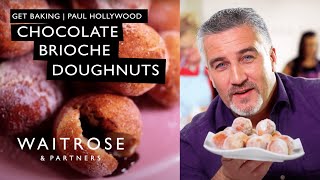 Paul Hollywoods Chocolate Brioche Doughnuts  Waitrose [upl. by Drofkcor504]