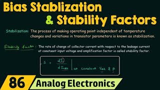 Bias Stabilization and Stability Factors [upl. by Flanagan]