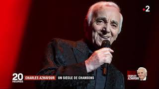 Décès de Charles Aznavour  JT 20h France 2 2018 [upl. by Ojahtnamas670]