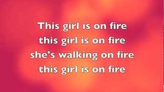 Girl on fire Alicia Keys Inferno Version ft Nicki Minaj lyrics [upl. by Reivaz]