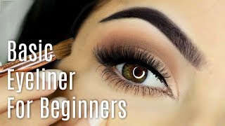 Beginners Eyeliner Makeup Tutorial  How To Apply Eyeliner [upl. by Sairu]