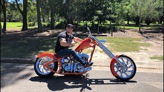 Delivery Day  A Very Custom Harley Davidson FL Chopper [upl. by Yotal183]