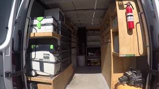 Uberorganized work van setup  design  tour  sprinter 2500 by HomePro Rx CT [upl. by Romelle]