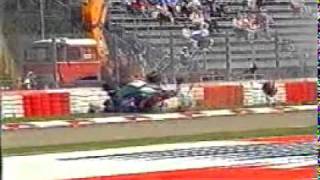 Rubens Barrichello Serious Crash Imola 1994  San Marino Grand Prix [upl. by Ettenahc147]