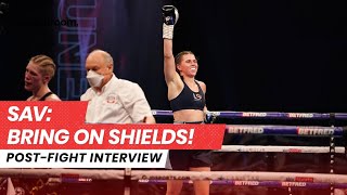 “Shields don’t want this work”  Savannah Marshall wins WBO World Title amp calls for return [upl. by Eastman806]