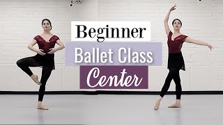 Beginner Ballet Class Center  At Home Workout  Kathryn Morgan [upl. by Raouf]